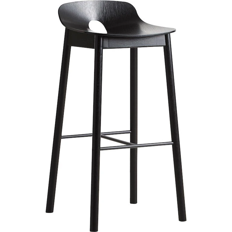 WOUD Mono barstol i sæbebehandlet egetræ - 87,6 cm