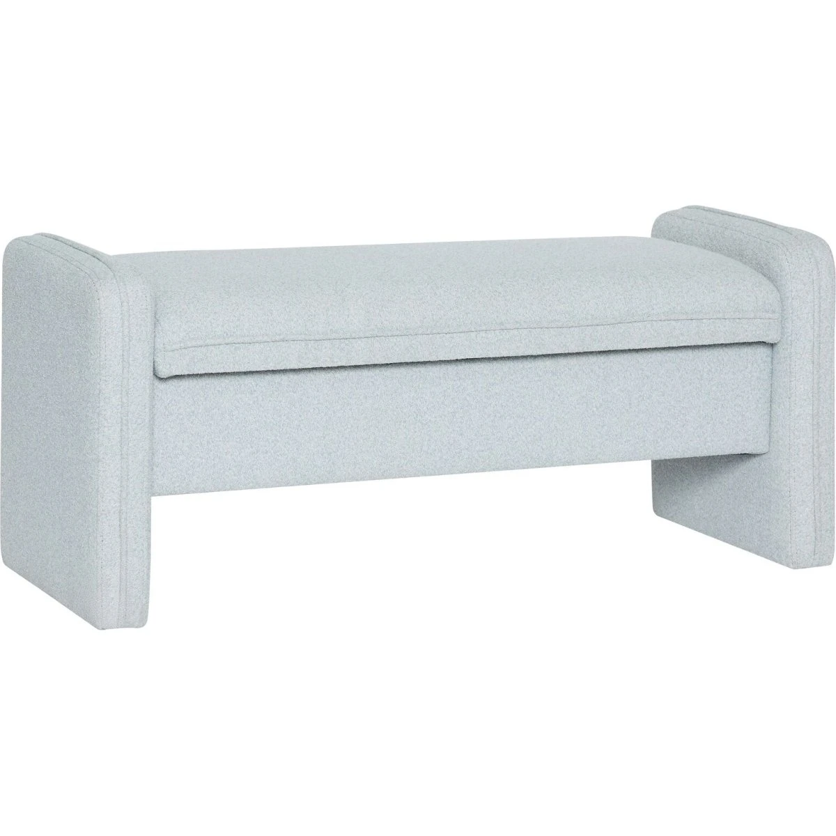 Hübsch Well Bænk L100 - Lyseblå (100x38x42 cm)