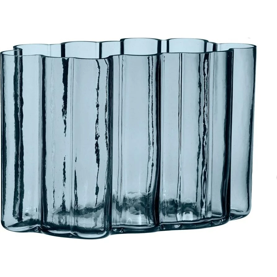 Hübsch Umber Vase Blå - 30x16x20 cm