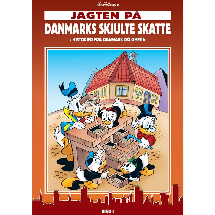 Jagten på Danmarks skjulte skatte – tegneserie hardback
