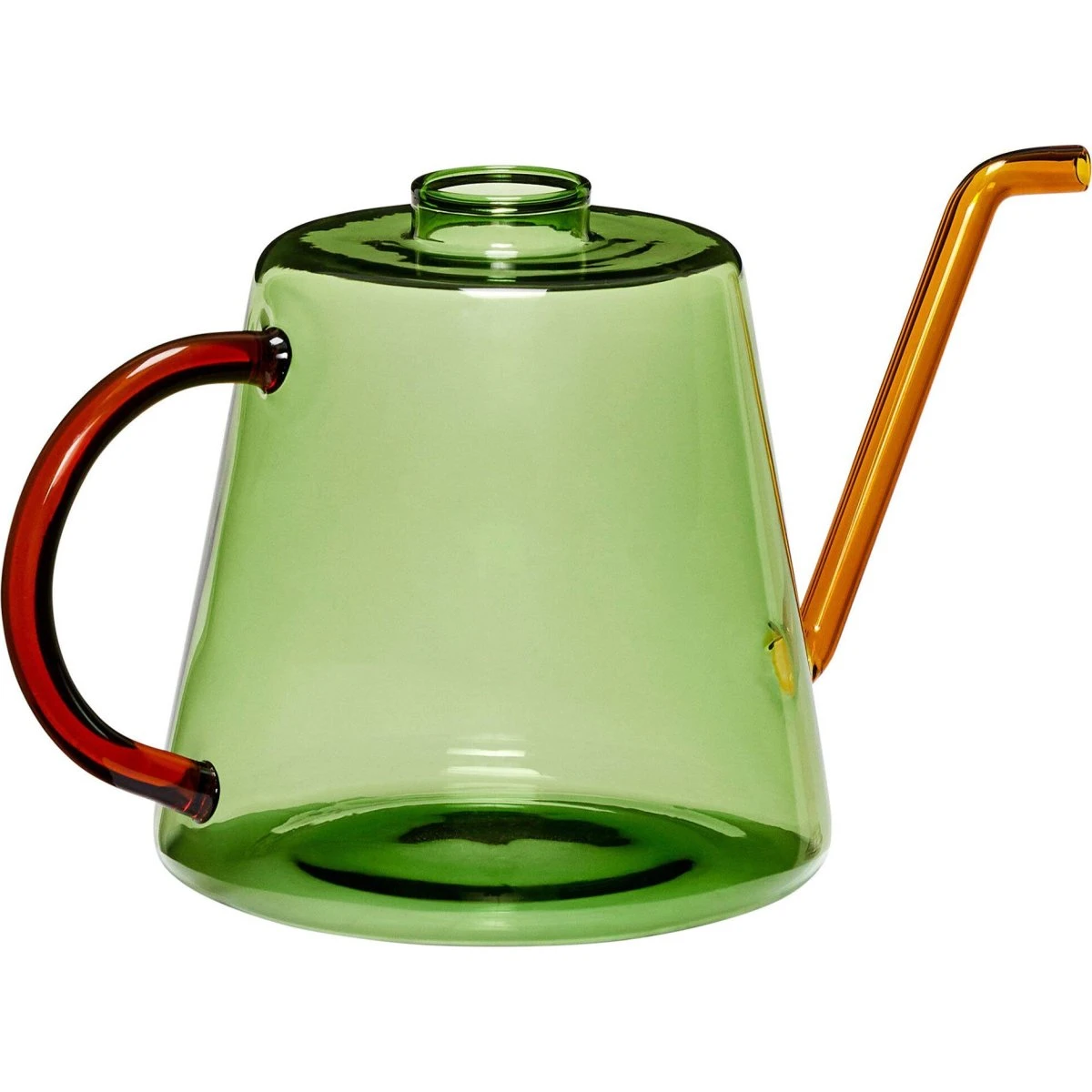 Hübsch Flora vandkande, 1000 ml, grøn/rav, 23 cm