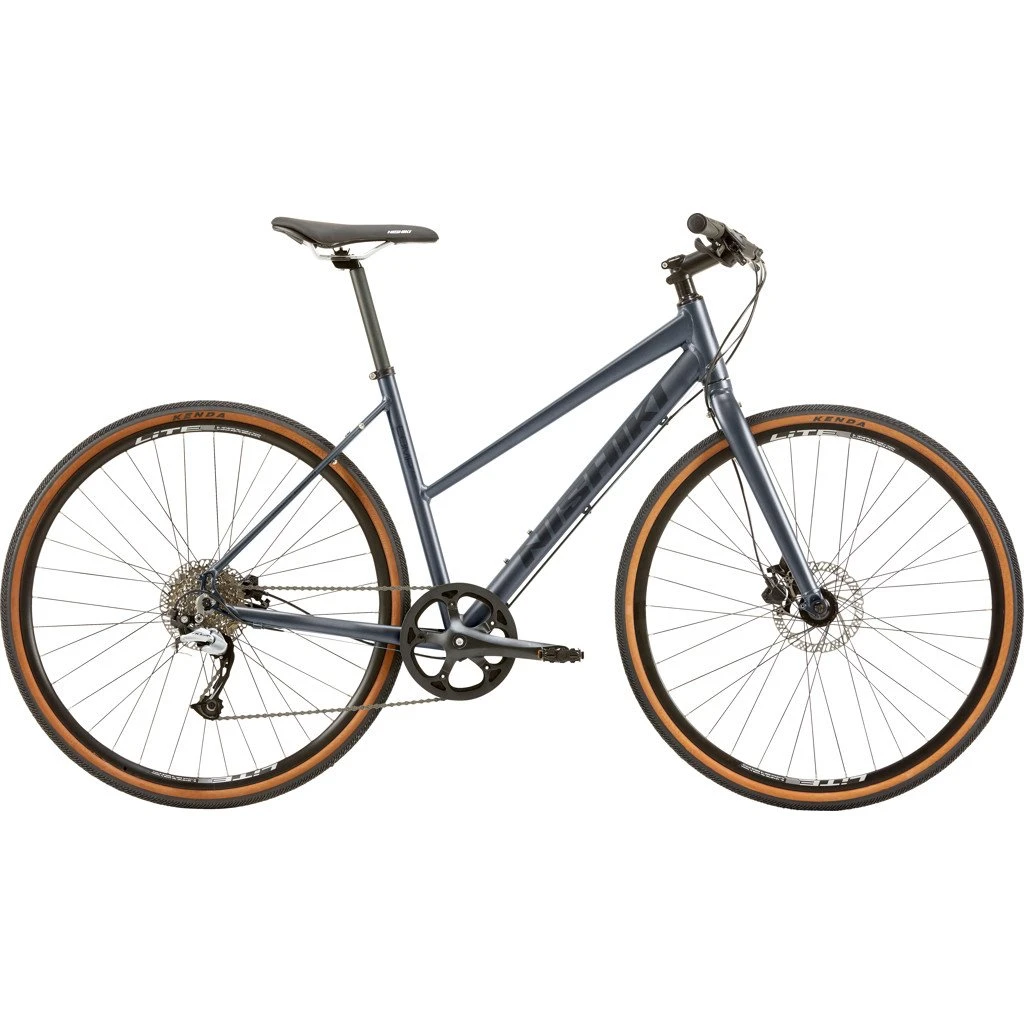 Nishiki Comp Nine Citybike 9 gear Shimano Acera skivebremser grå