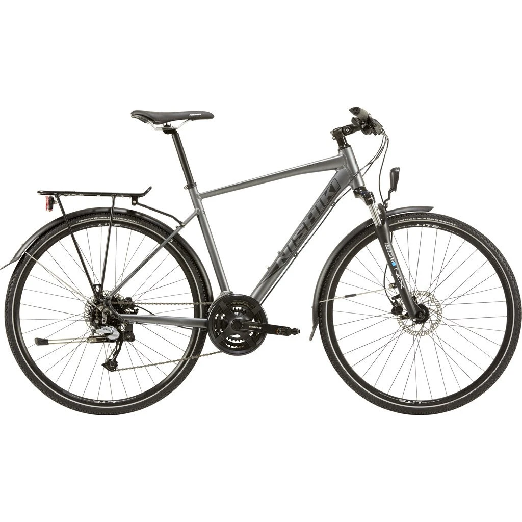 Nishiki XC Five Hybridcykel - Grå - 24 gear
