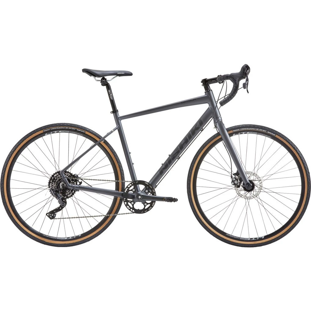 Nishiki Detour Gravelcykel - Microshift Advent 9 gear - Grå