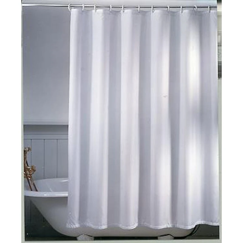Van Der P Badeforhæng Unicolor Miljø Hvid 180x200 cm