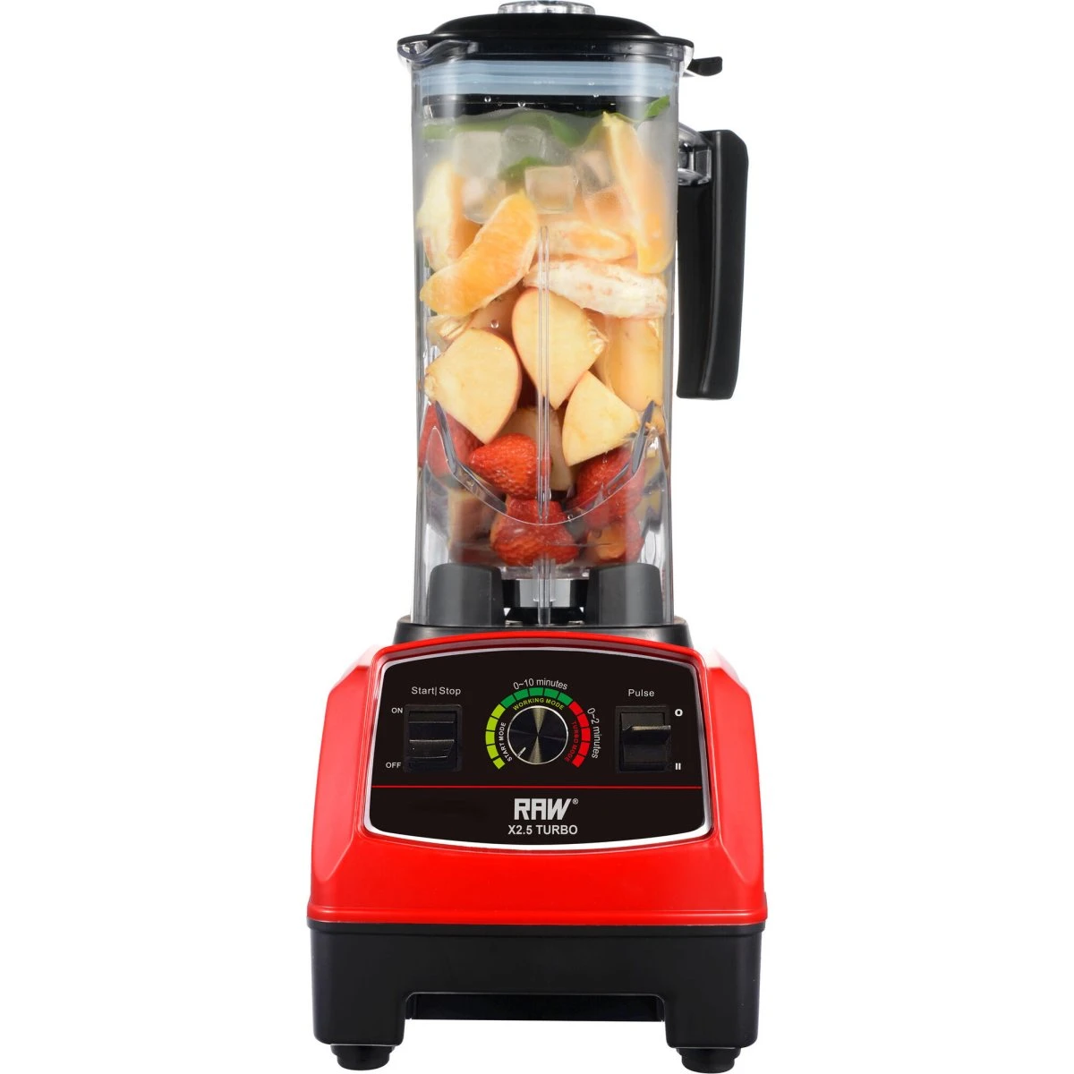 RAW Blender X 2,5 Turbo Rød - 1800W 2.2L