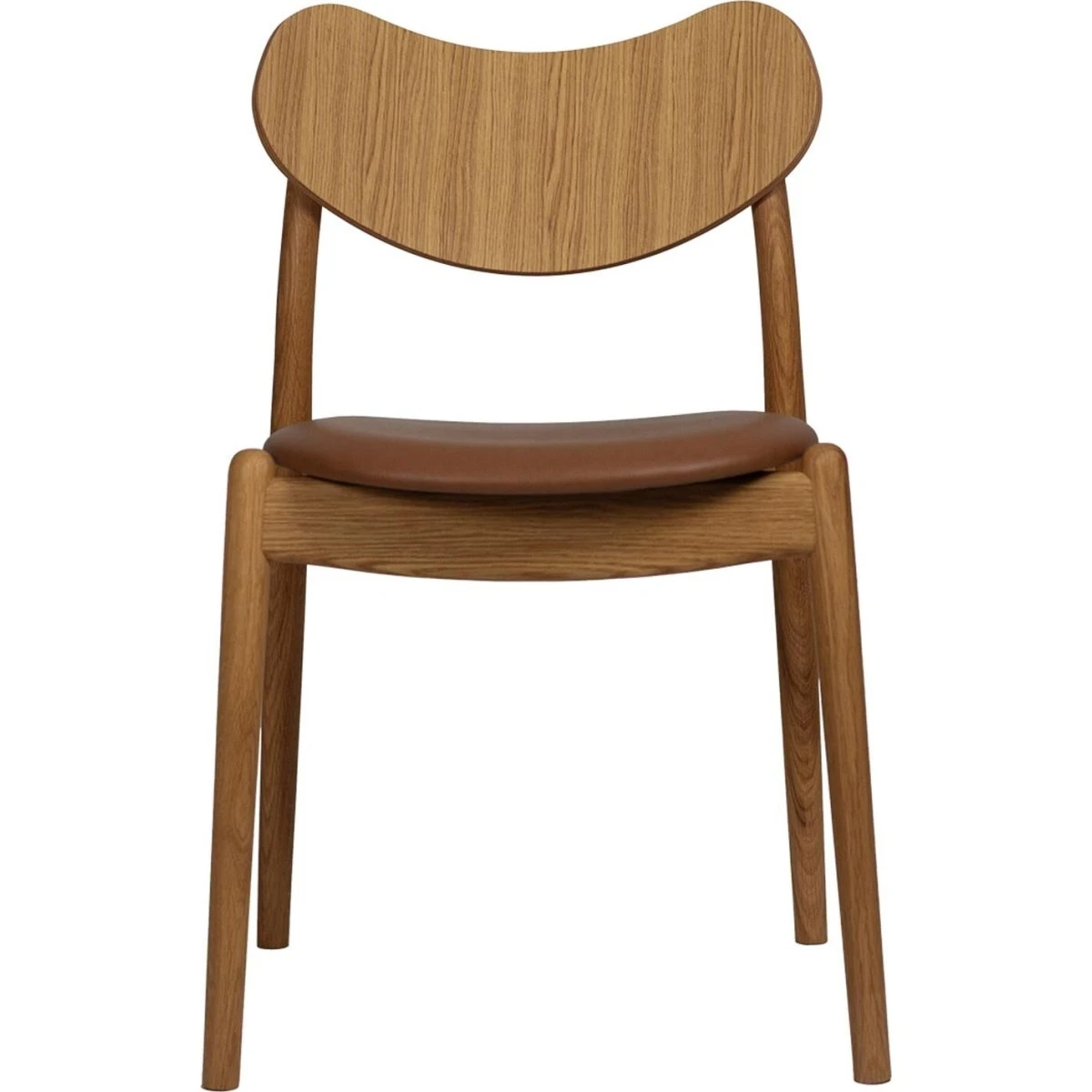 Ro Collection Hybrid Spisebordsstol - Olieret Eg & Calvados Læder