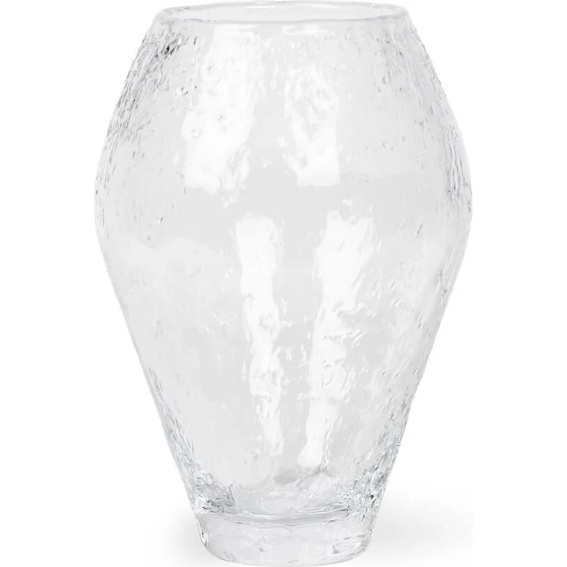 Ro Collections Crushed Glass Vase Lille Klar