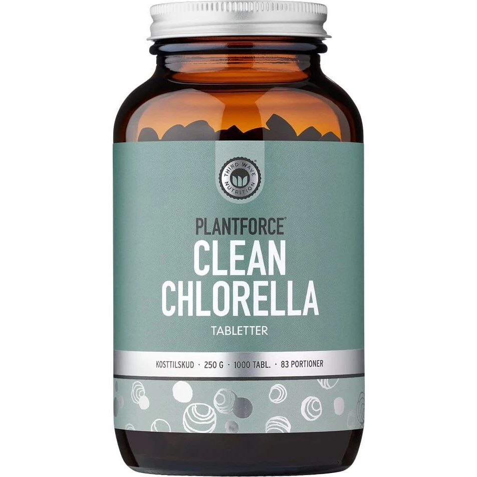 Plantforce Clean Chlorella 250 g - 1000 tabletter