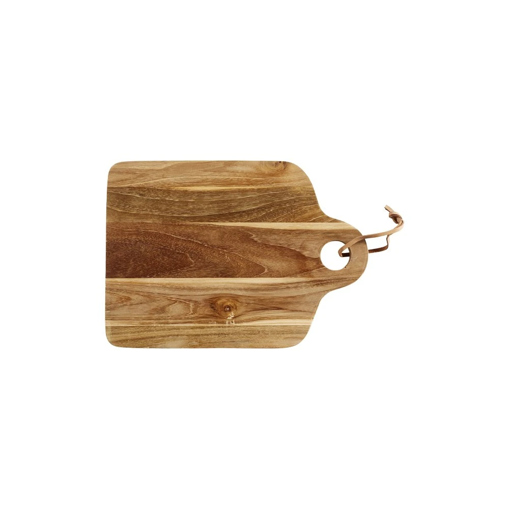 Muubs Skærebræt Square Base i Teaktræ - Natur - 36x26 cm