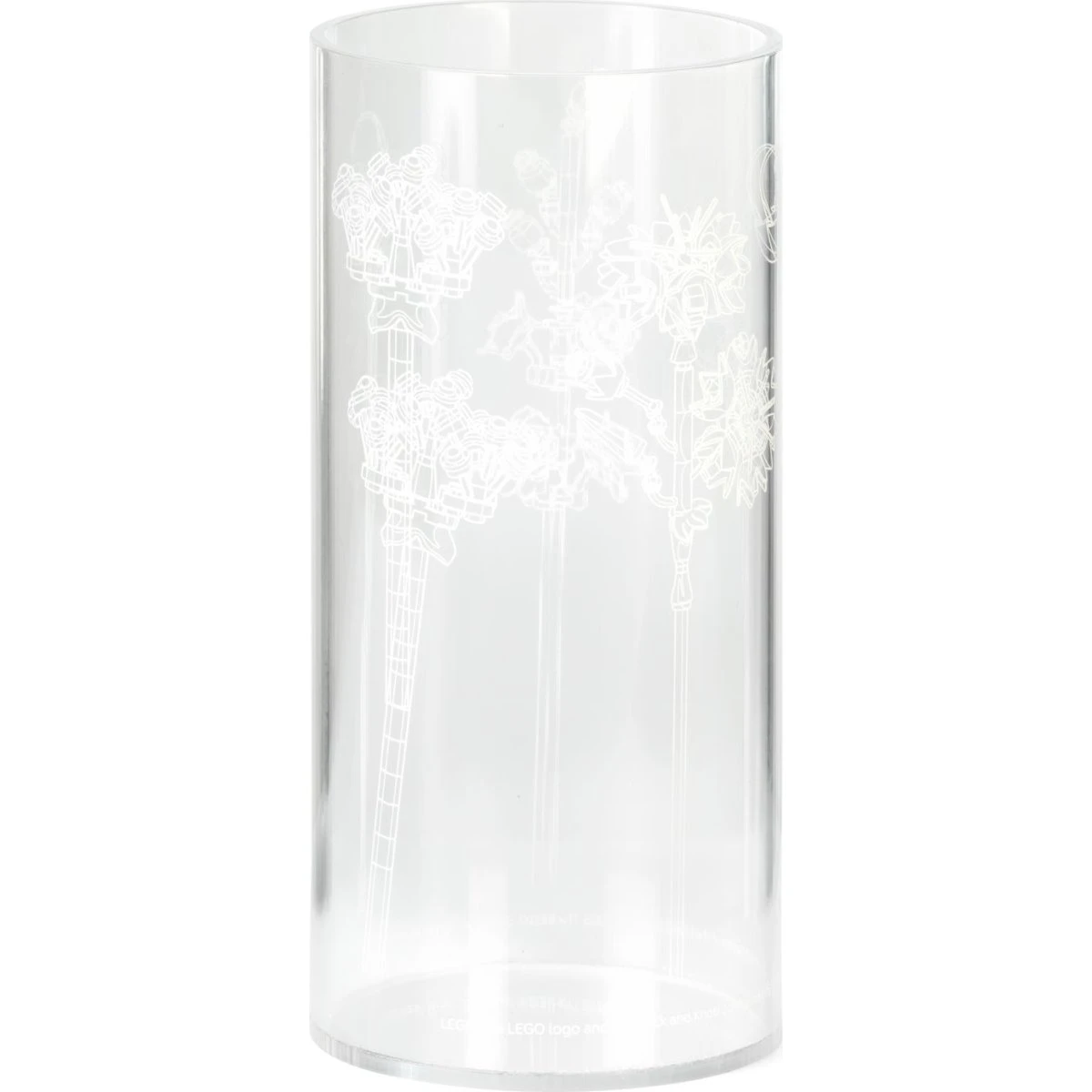 LEGO Vase - Vilde blomster, Transparent, 16 cm