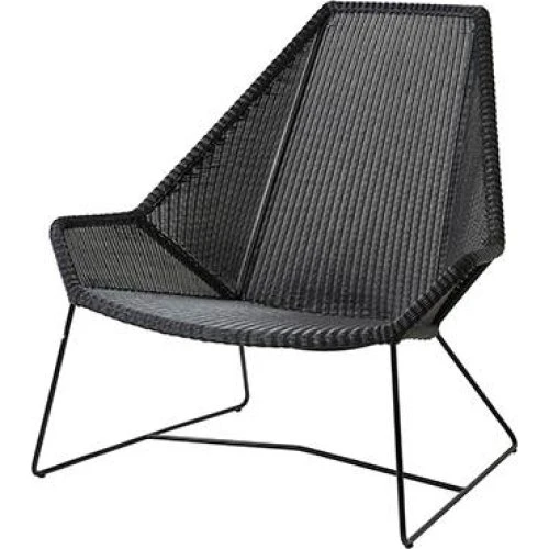 Cane-Line Breeze Highback havestol - Sort