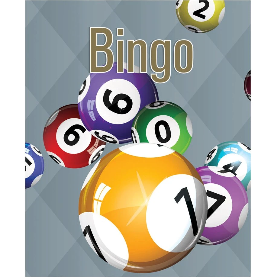 Bingo spil med 12 spilleplader og 90 nummerbrikker