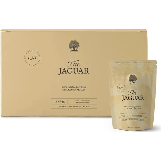 Essential the Jaguar Paté Kylling & Laks 12 x 85g