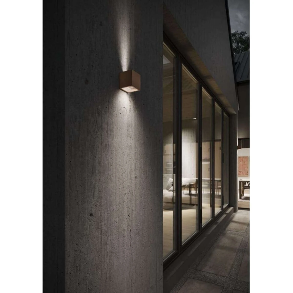 LIGHT-POINT Cube LED Væglampe Rust 3000K Up/Down