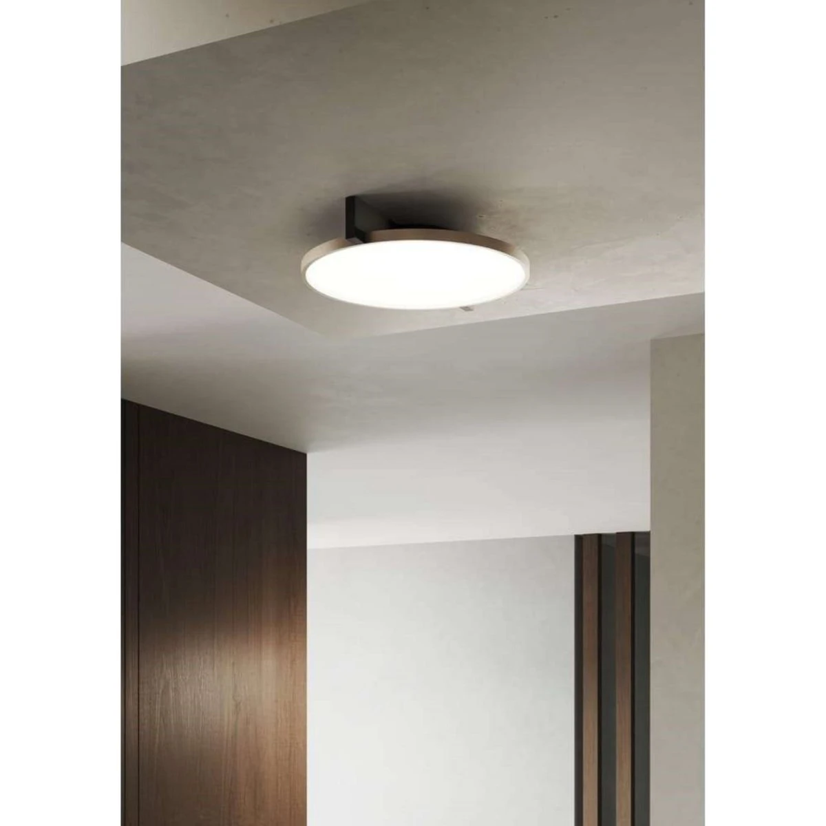Light-Point Inlay Round C2 loftslampe - Sort/Guld
