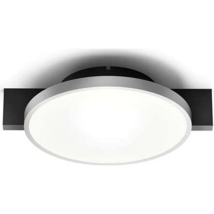 Light-Point Inlay Round C1 loftlampe - Sort/Sølv