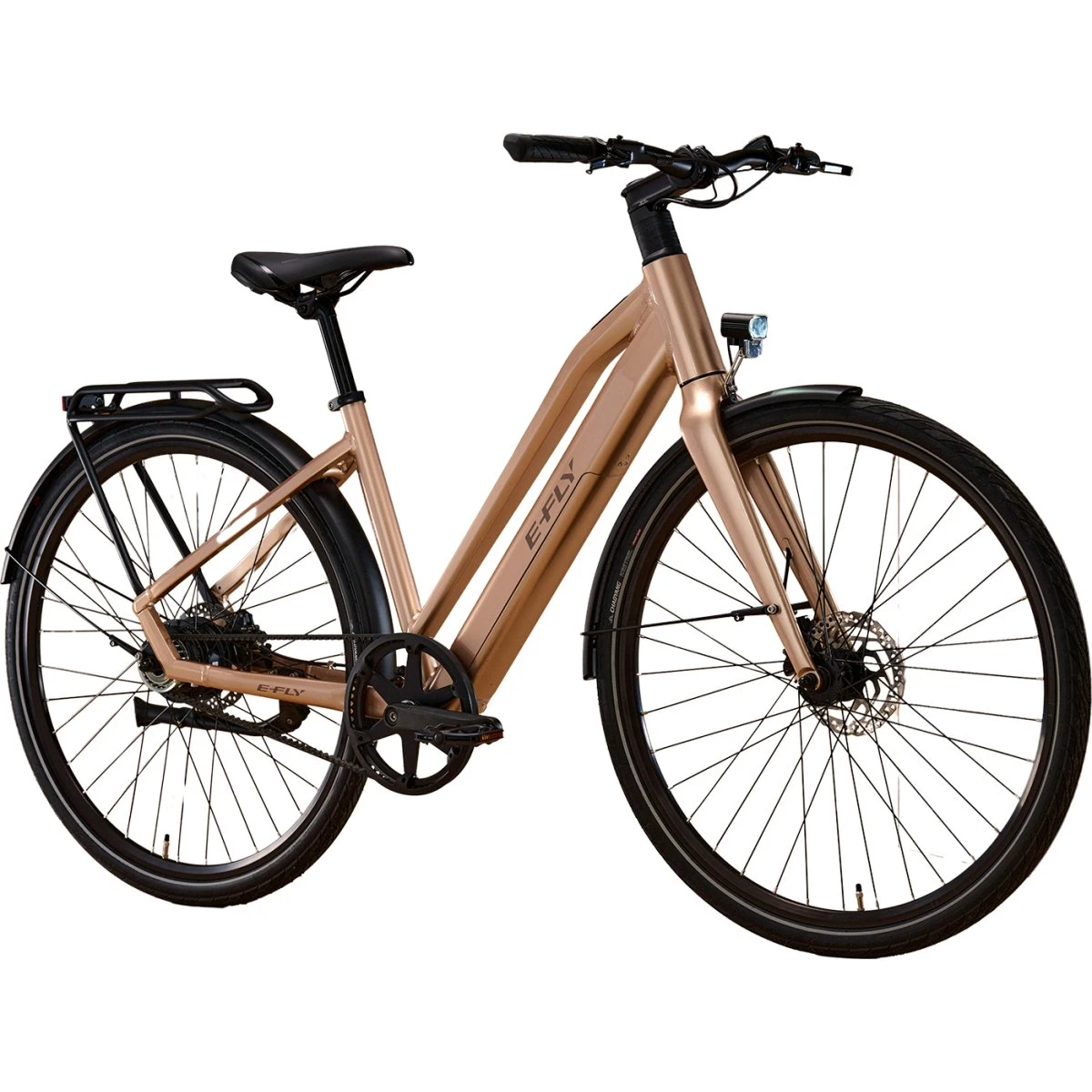 E-Fly EOS Dame Elcykel - Pearl Sand Metallic - 55 cm