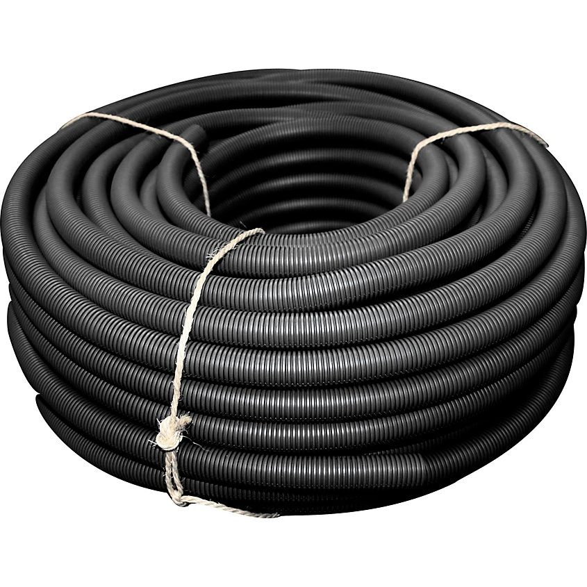 Altech tomrør Ø48/54 mm sort, 50 meter rulle