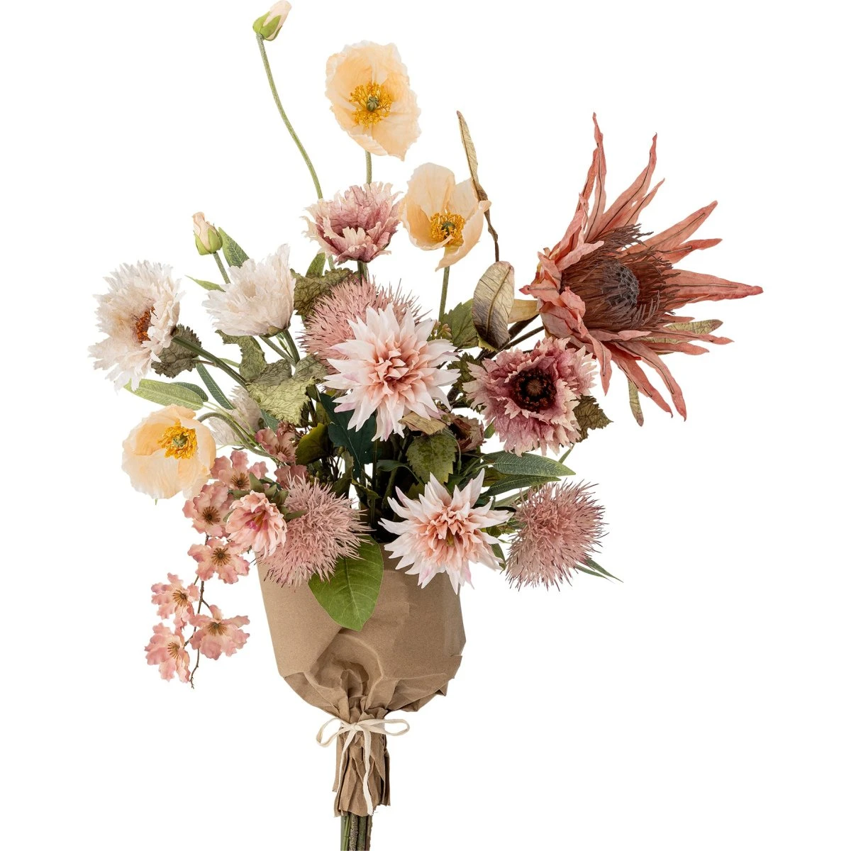 Bloomingville Dust Kunstig Blomsterbuket - Rosa (Ø40 x H109 cm)