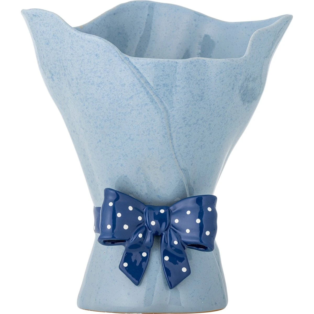 Bloomingville Belivia Vase - Blå Stentøj - Ø19,5 x H28,5 cm