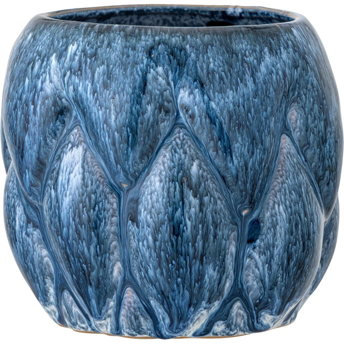Creative Collection Posey Urtepotteskjuler, Blå Stentøj, Ø15 x H14 cm