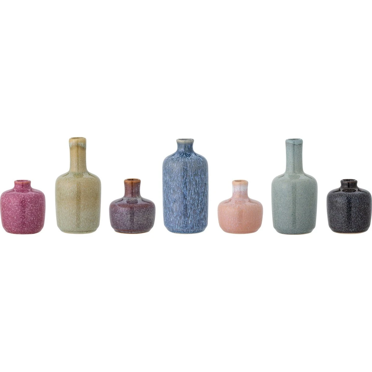 Bloomingville Maien Vase Sæt - 7 stk. Stentøj - Multifarvet