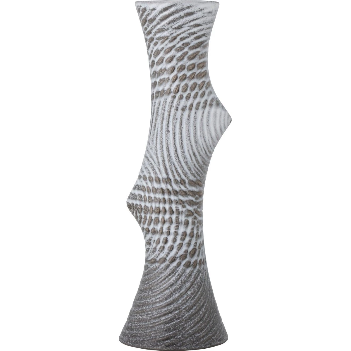 Bloomingville Raheem Vase - Grå Stentøj - Ø11 x H34 cm