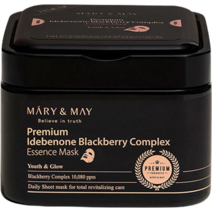 Mary & May Idebenone Blackberry Essence Sheet-maske