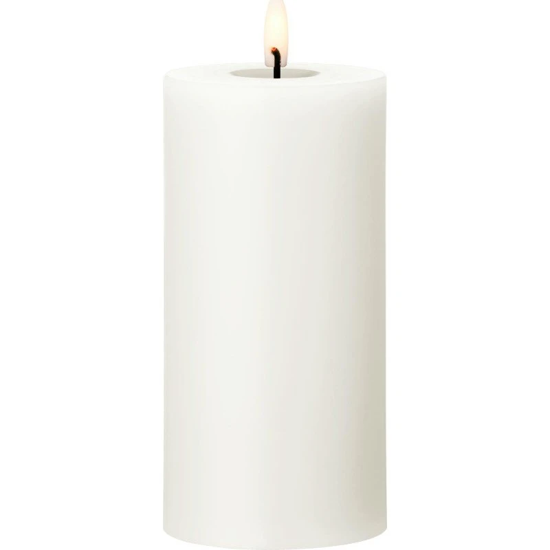 Ester & Erik LED bloklys Silky, hvid, 15 cm