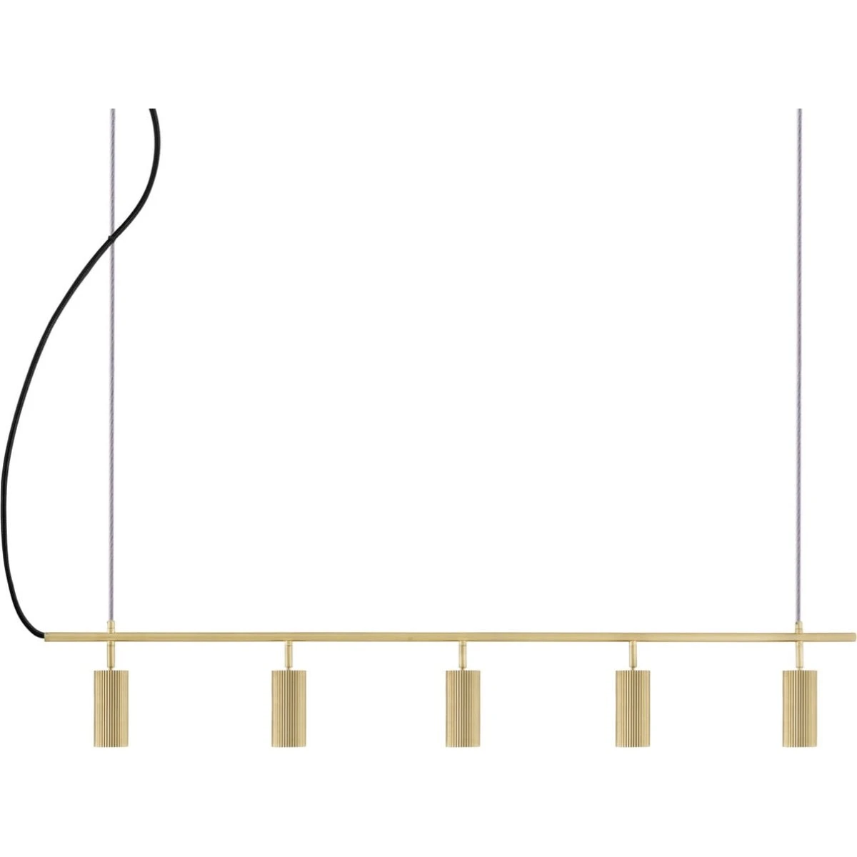 Globen Lighting Hubble 5 Pendellampe i Messing – 130 cm