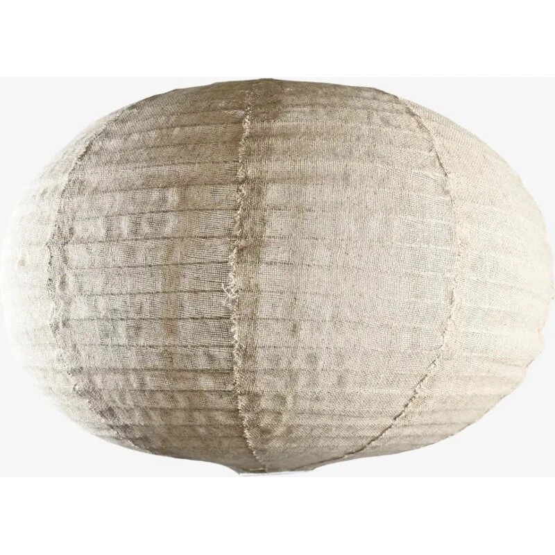 Lampeskærm Ø52 cm beige hør
