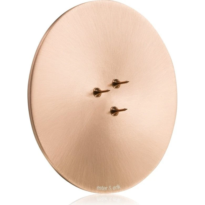 Ester & Erik Lysestage i skinnende guld, 9 cm