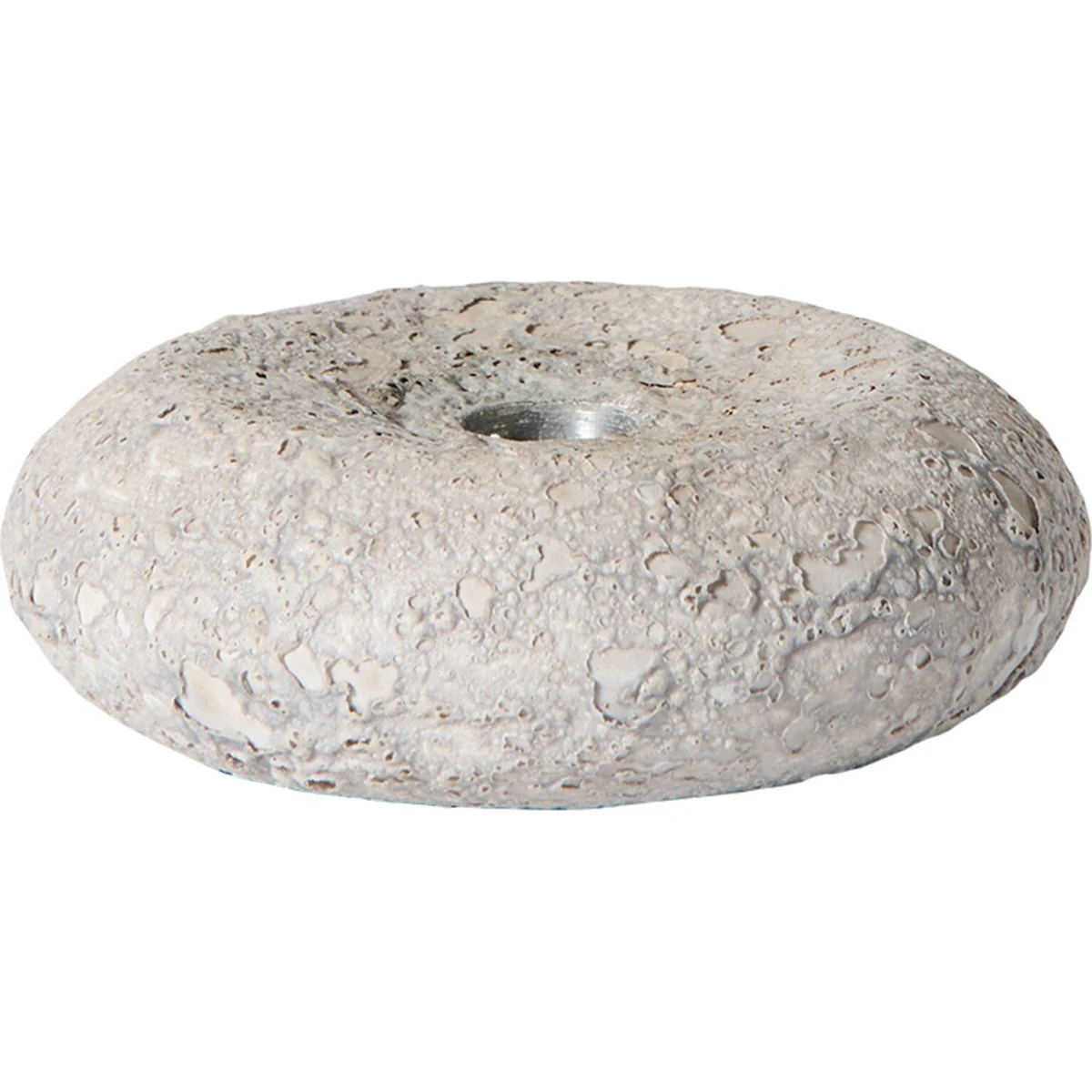 Muubs Luna lysestage, grå, Ø13 cm