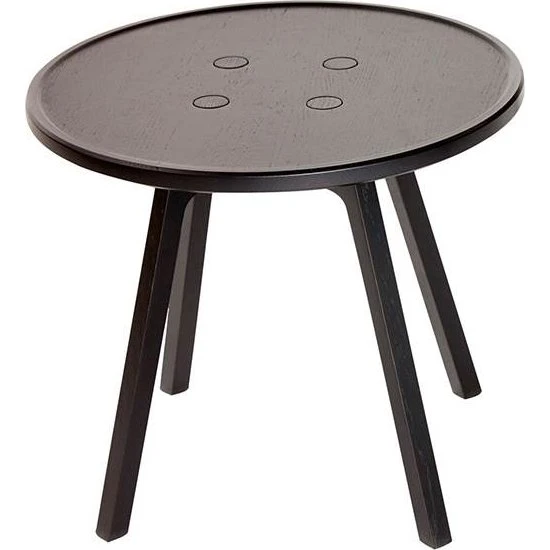 Andersen Furniture C2 Sofabord - Massiv sort eg - Ø50 cm