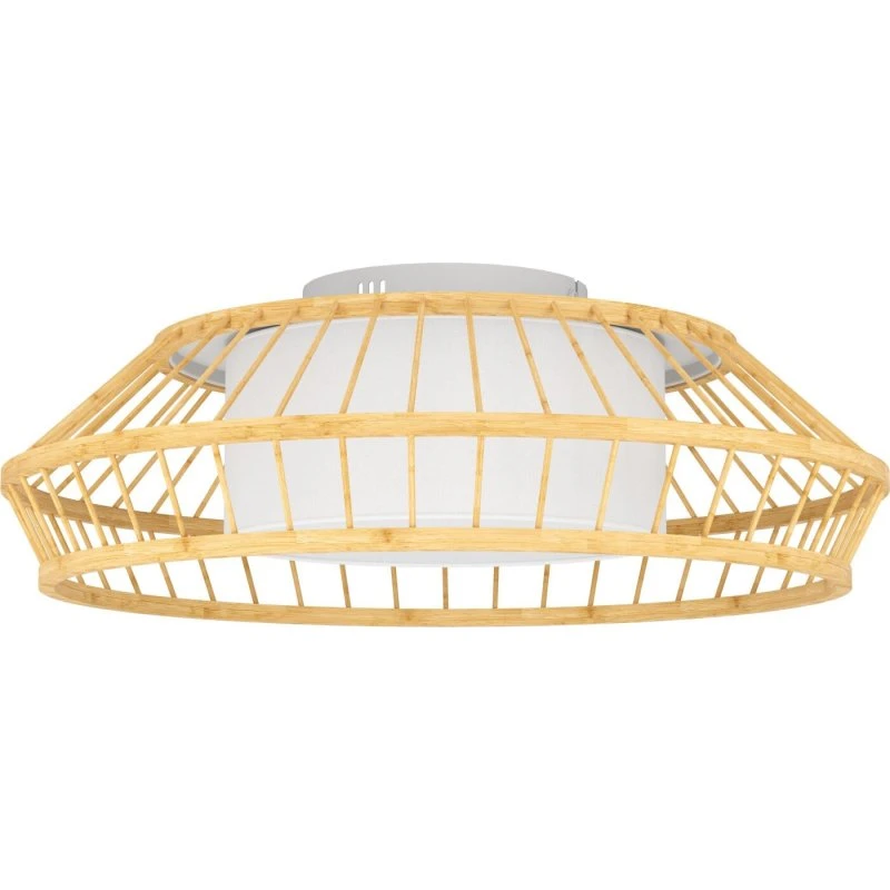 EGLO YUKU-Z loftlampe Ø46 cm - bambus/hvid, RGB TW