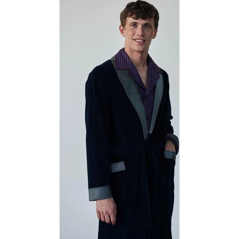 Davos Velour Slåbrok - Premium Loungewear