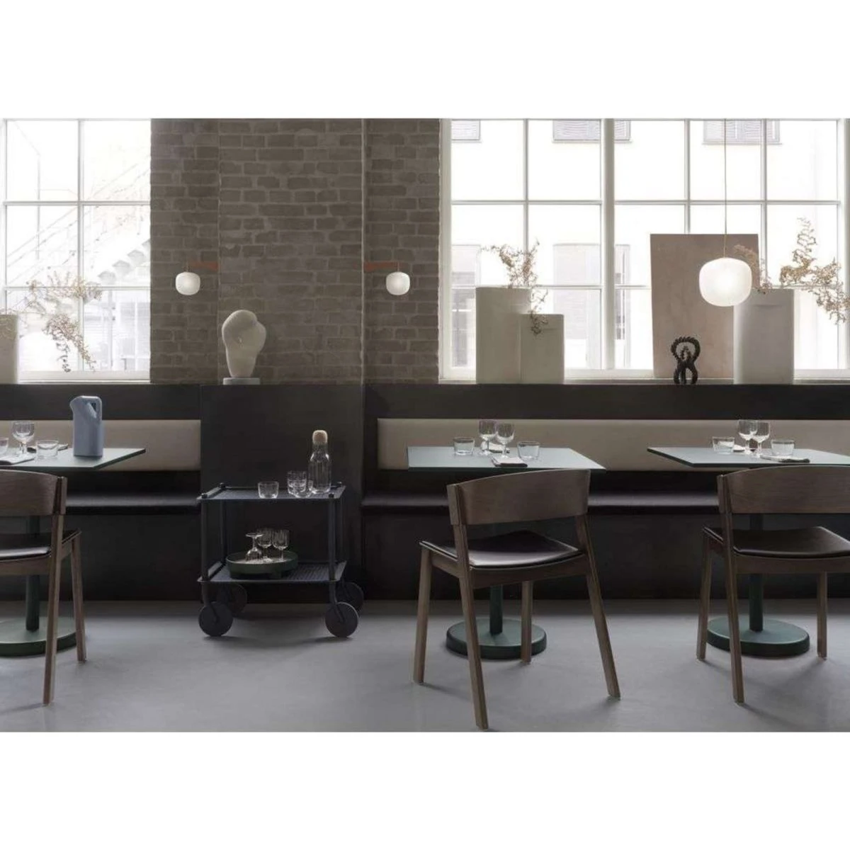 Muuto Rime Pendel Ø18 Black - Sandblæst Glas