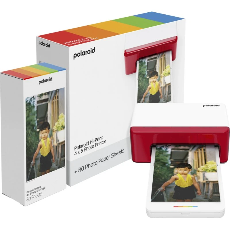 Polaroid Hi-Print 4x6 E-Box fotoprinter – Hvid