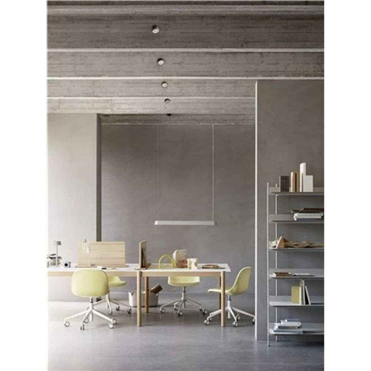 Muuto Linear Pendel L87 Black - Aluminium