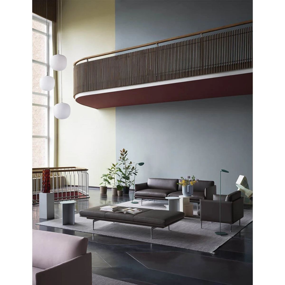 Muuto Rime Pendel Ø37 White/Grey