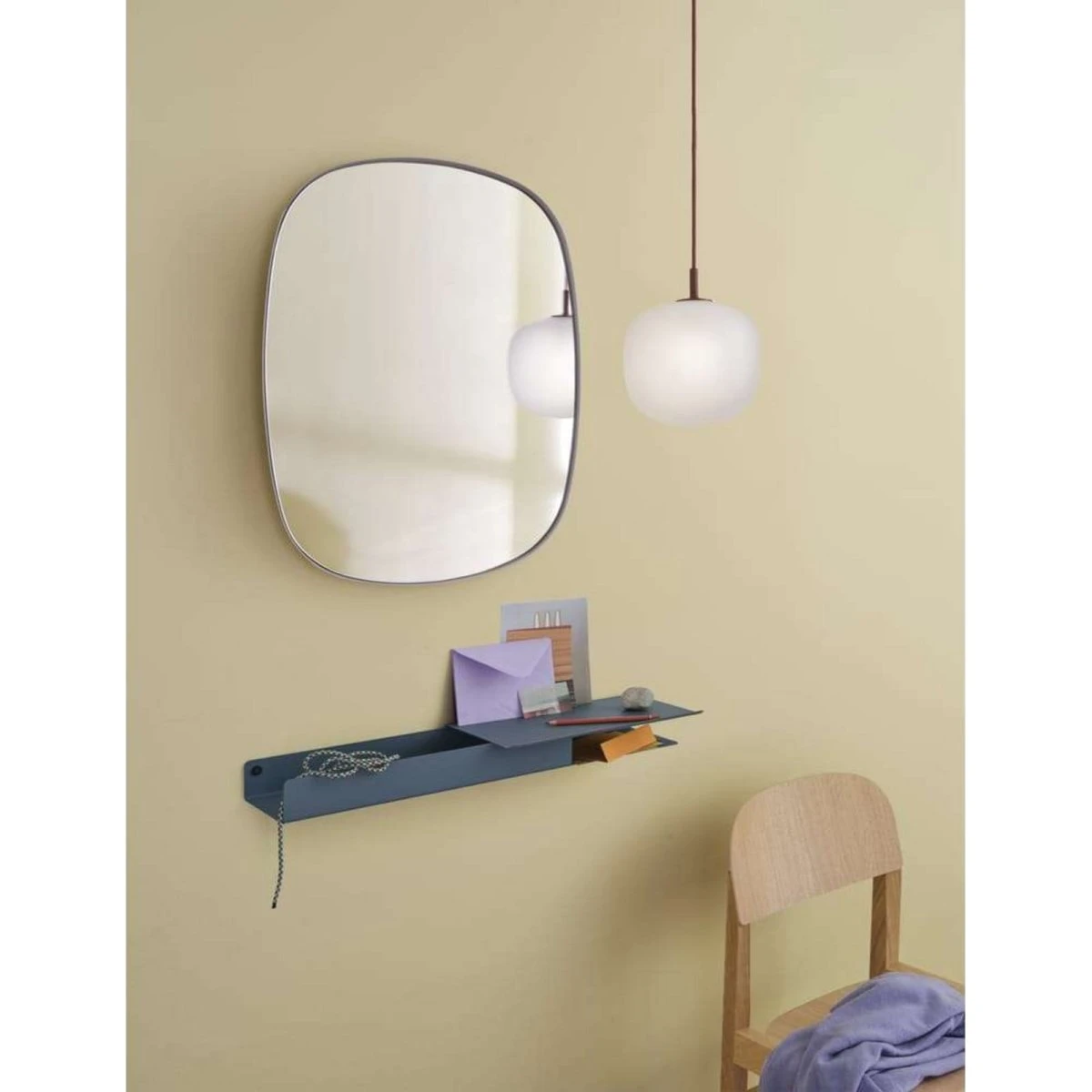 Muuto Rime Pendel Ø12 White/Grey - Glas