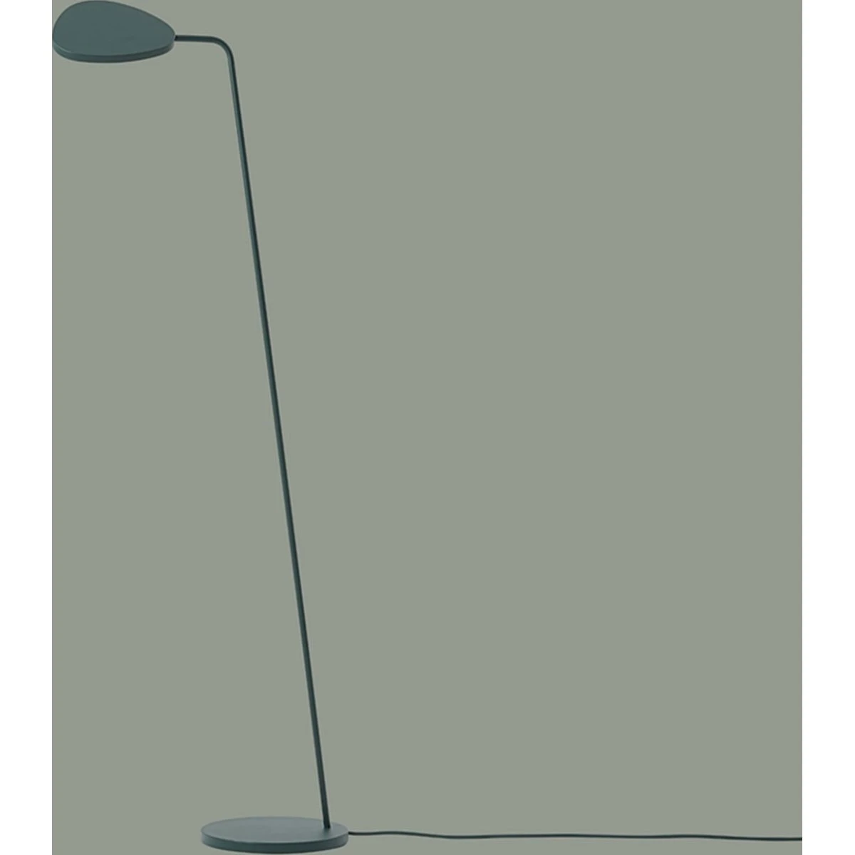 Muuto Leaf Gulvlampe Dark Green - Aluminium