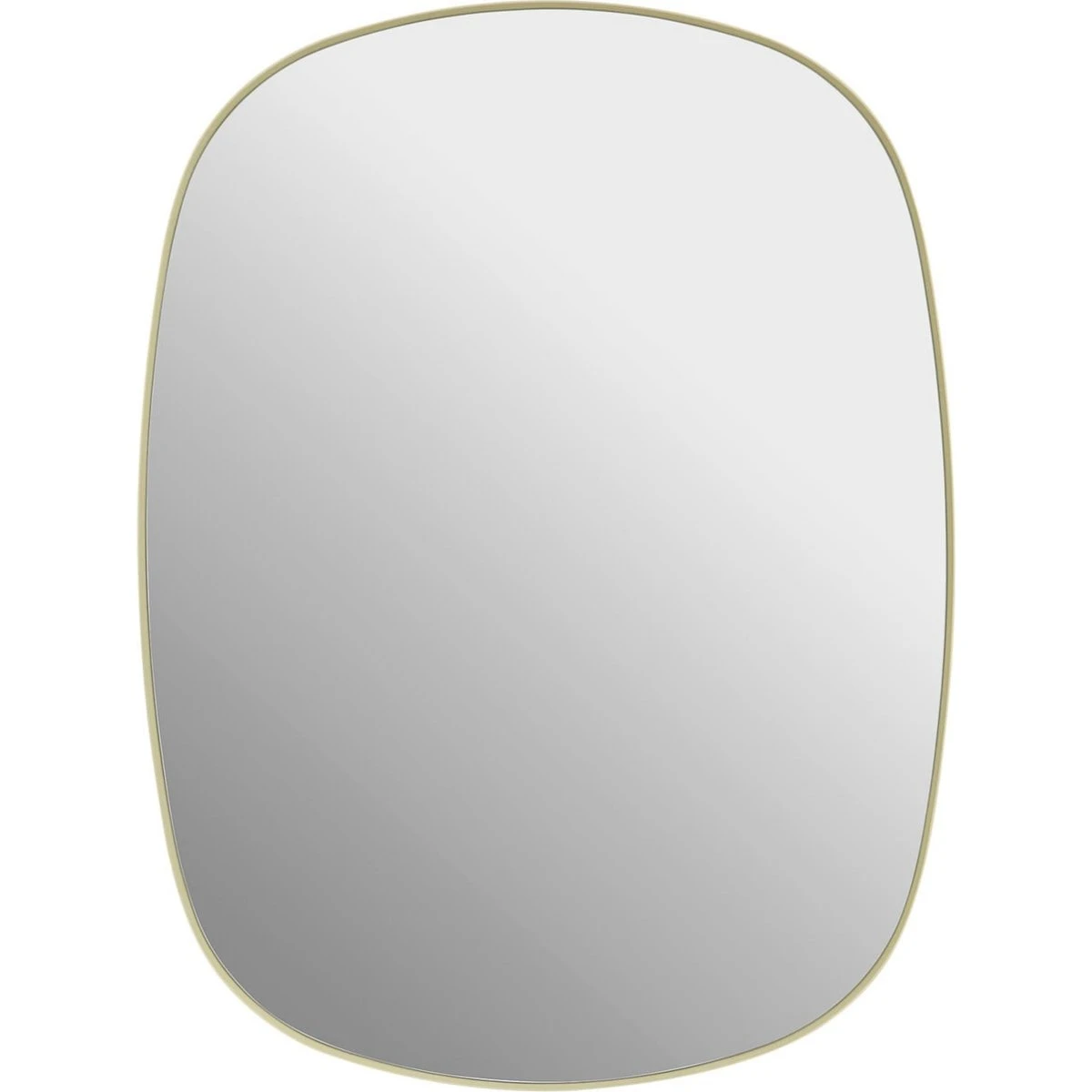Muuto Framed Mirror vægspejl, lysegul, 59 x 44 cm