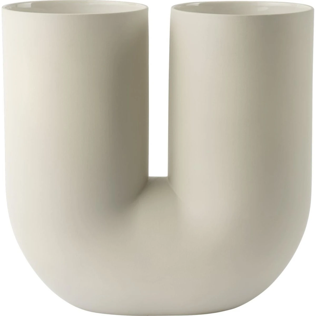 Muuto Kink Vase i porcelæn, 39 cm - Sand