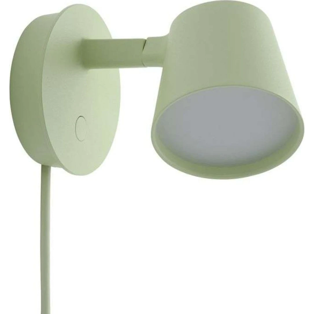 Muuto Tip Væglampe - Light Green - Aluminium