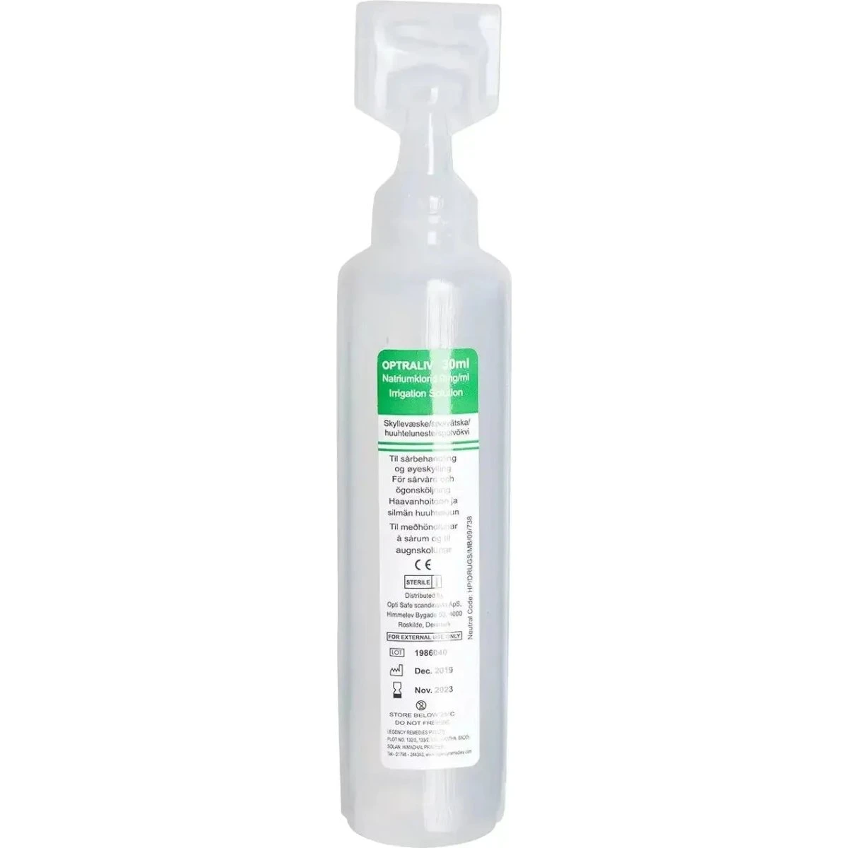 Øjenskyller refill dråbeflasker - 20 stk. á 30 ml