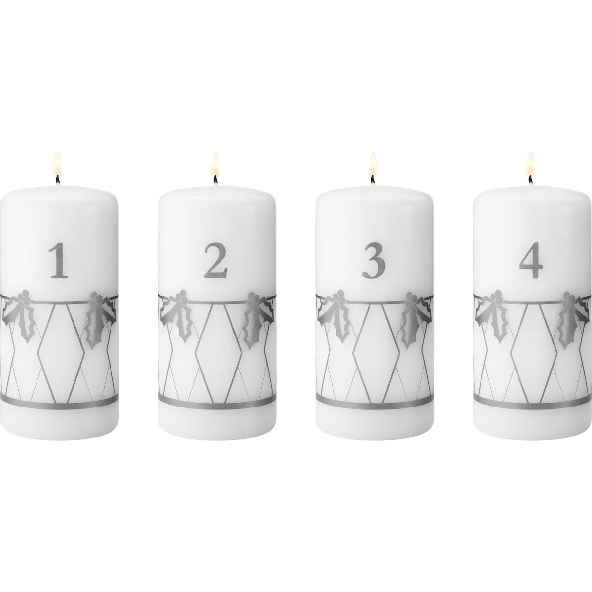 Georg Jensen Classic Christmas 2026 adventslys, 4 stk, sølv