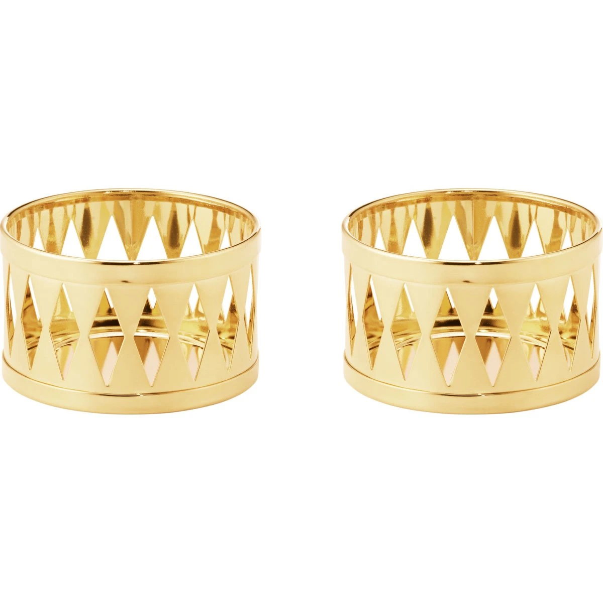 Georg Jensen Classic Christmas 2026 fyrfadsstager, 2 stk, guld