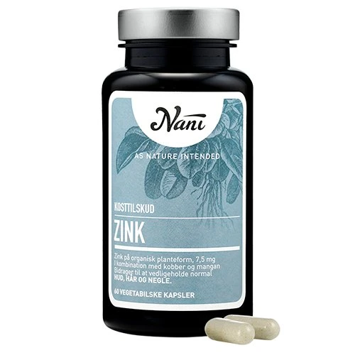 Nani Zink Food State - Organisk zink (60 kap.)